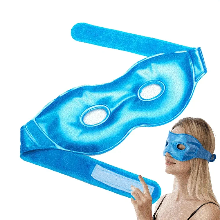 Faactory supplier custom beads  Reusable Freeze Cooling Sleeping Gel Steam Eye Mask