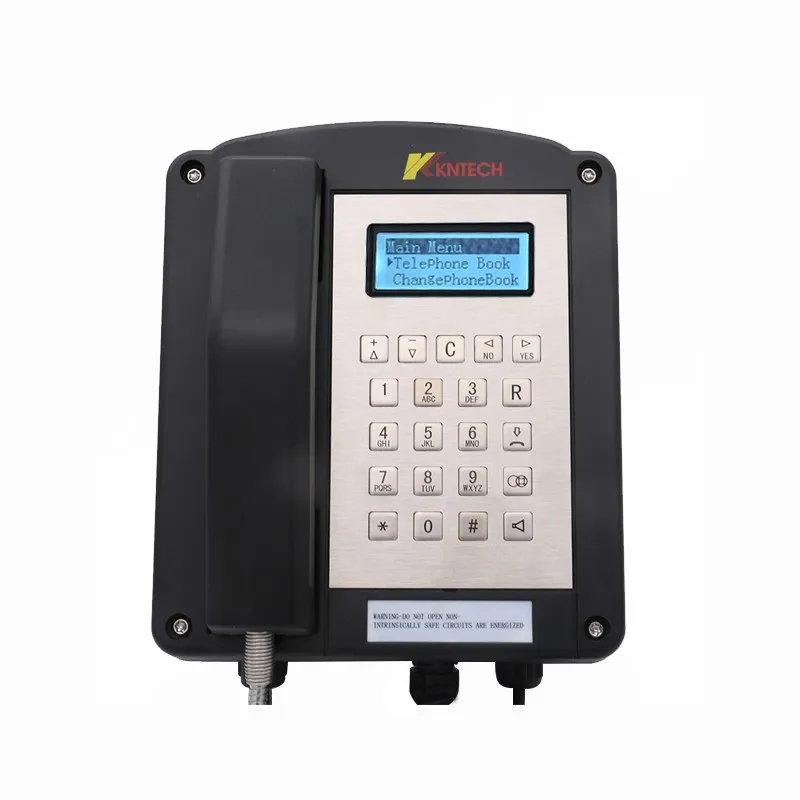  Промышленный взрывозащищенный горный телефон IECEX & атмосферостойкий IP66 проводной