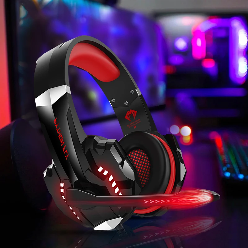 
Free shipping audifonos con de diadema fone gamer earphone led headset gaming headphones with microphone light for xbox 