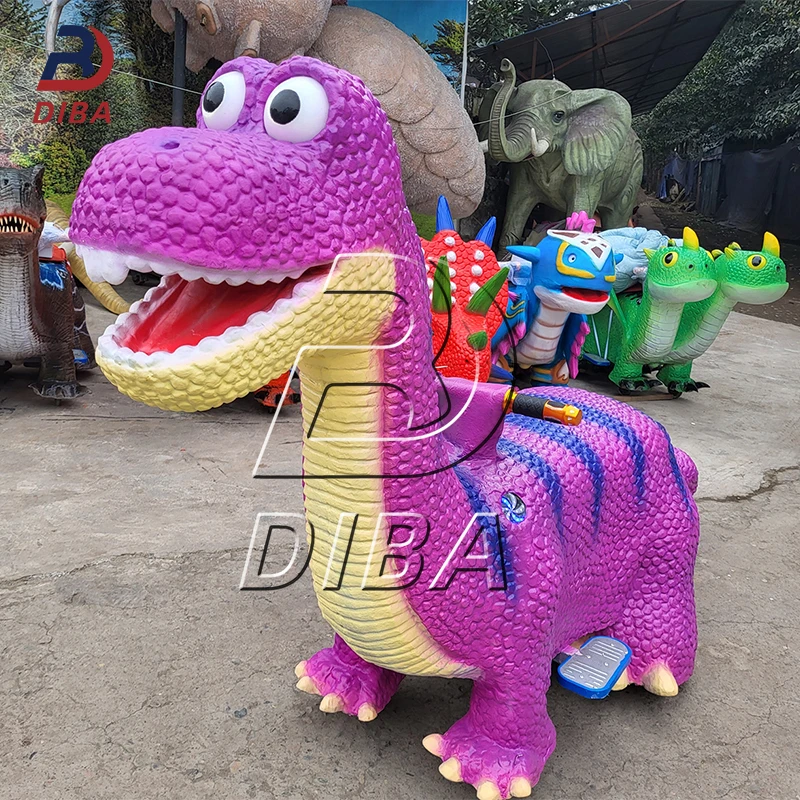 Electric Dinosaurs for Kids and Adults to Ride on Amusement Park Facilities