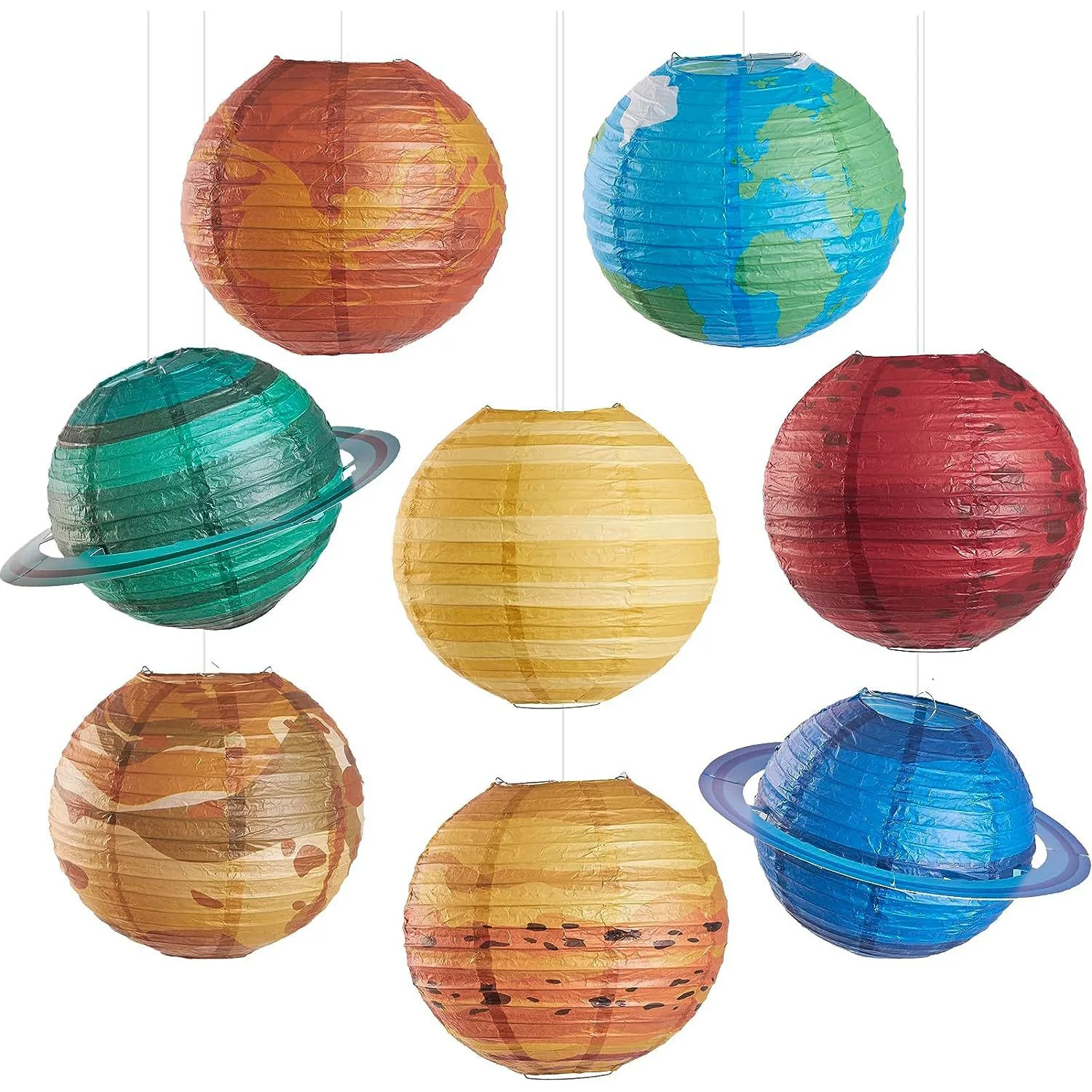 Lanterns Outdoor round paper lanterns European and American wedding decorations folding holiday birthday party hangings