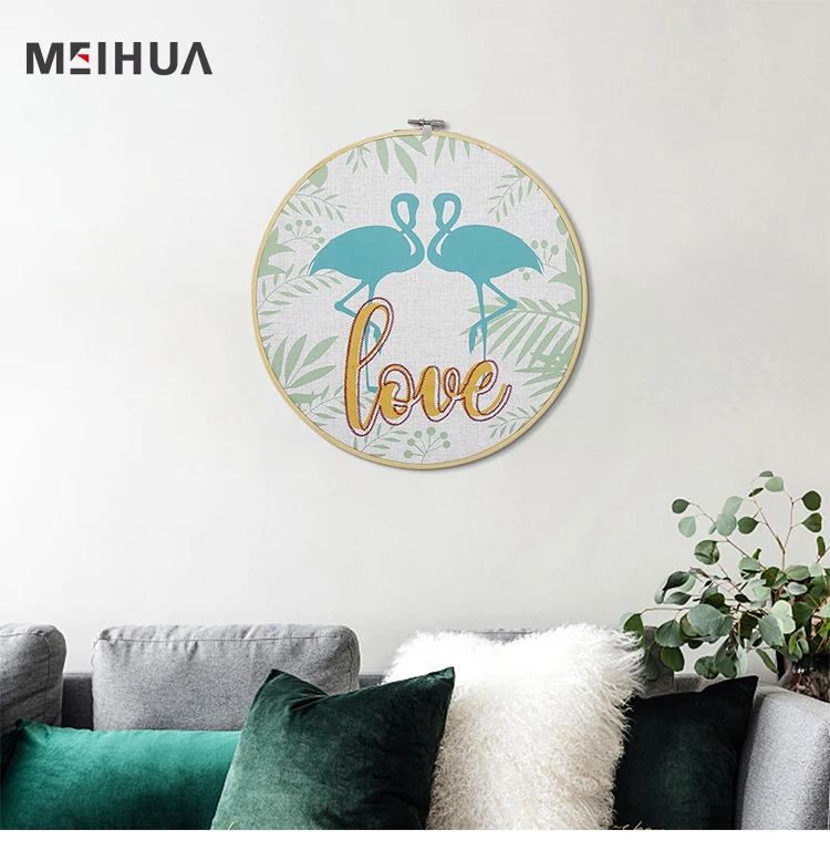 
Baby room cute pictures for wall decor embroidery hoop wall art 