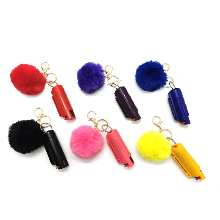 
20ml pepper spray plastic shell keychain self defense pepper spray 