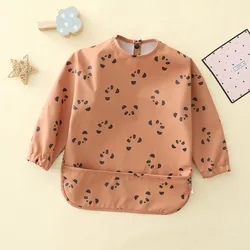 Factory wholesale customized Long sleeve baby bib waterproof best selling products 2022 in usa amazon smock bib Apron