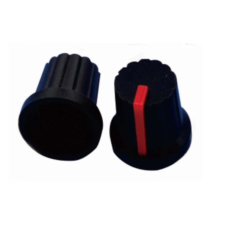 Hot Sale Guitar Plastic Threaded Knurled Potentiometer Rotary Guitar Knobs