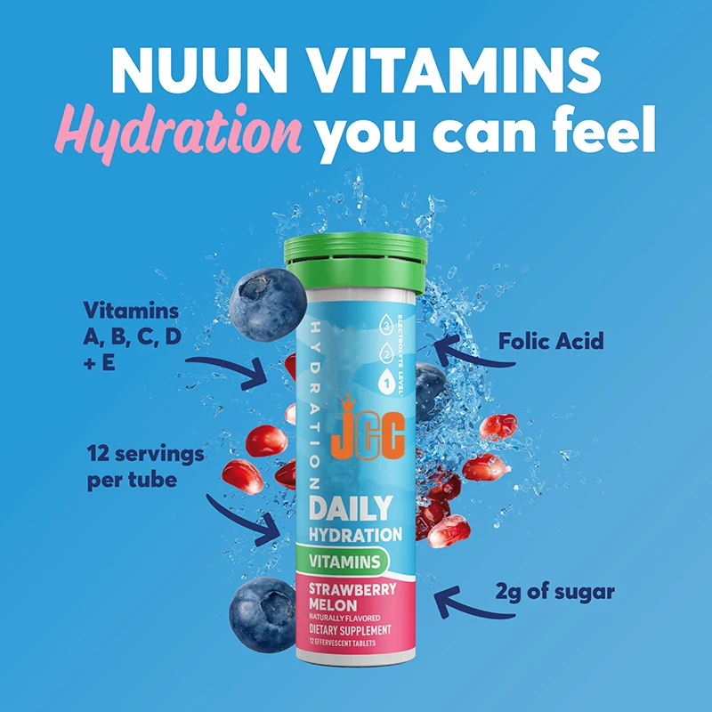 OEM Label Daily Vitamin Tablets VC Healthcare Supplement Hydration Effervescent Vitamin Tablet for Women Men Immune Support