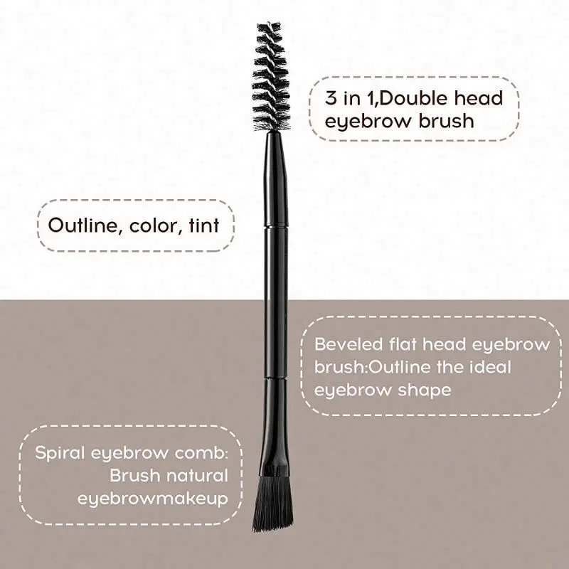 Professional Cream Eyebrow Color Filling Shaping Eyebrows Waterproof Volumizing Easy Brow Shape Soft Brown Pomade