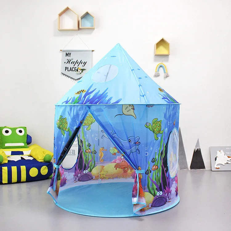 China Manufacturer Digital Printed Marine Ocean Sea Animals Kids Play Tent for Children