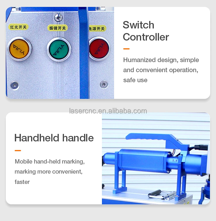 Hand-held portable laser marking machine Small metal laser engraving machine 20W 30W 50W