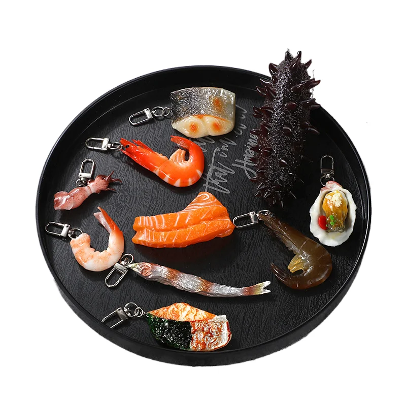 Lidao ПВХ Спот набор для имитации морского барбекю автомобильный брелок ключей пищевая игра оптом