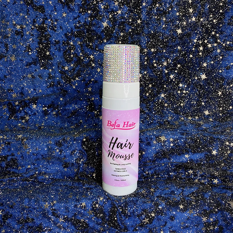 Wholesale Hair Mousse Styling Foam Private Label 200Ml Shiny Non Flaking Foam Hair Curl Mousse for Women