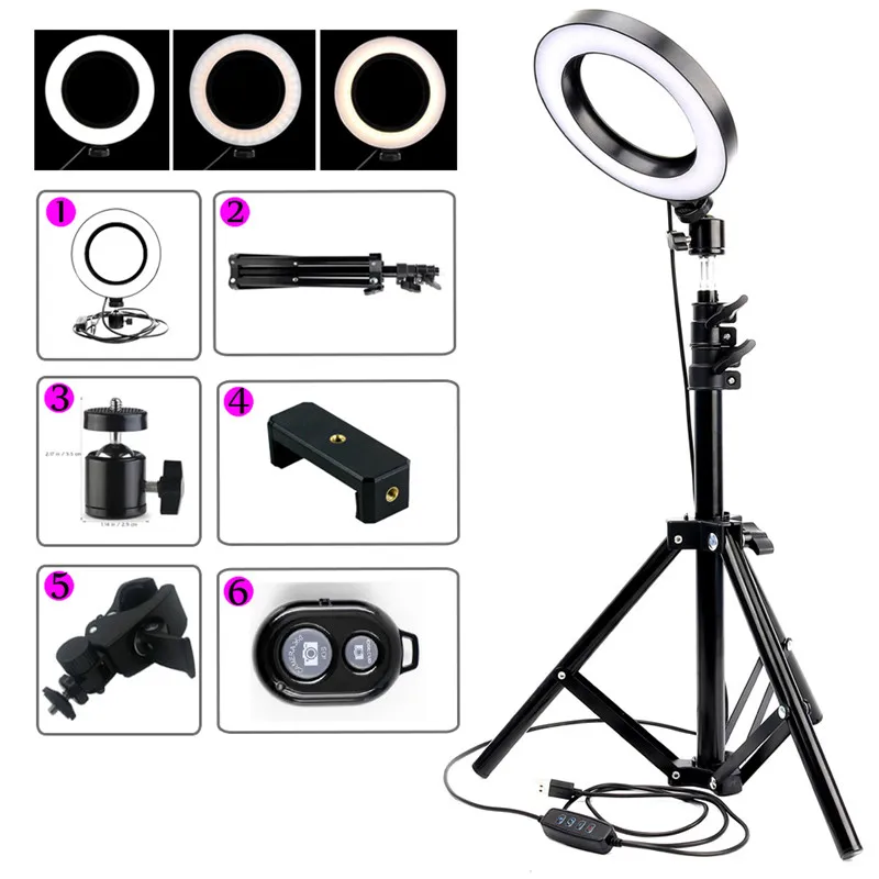  8 10 12 14 лет 18 дюймов стол фото кольцо света make up светящееся для rl-18 led ring light телефон мобильного