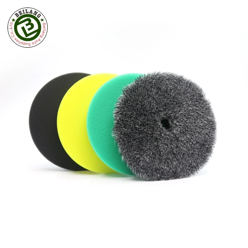 Новинка 2021, высокопроизводительная полировальная Накладка для автомобиля 6 дюймов, аксессуары для детейлинга, поролоновые накладки, шерстяная полировальная накладка, набор из 4 шт.