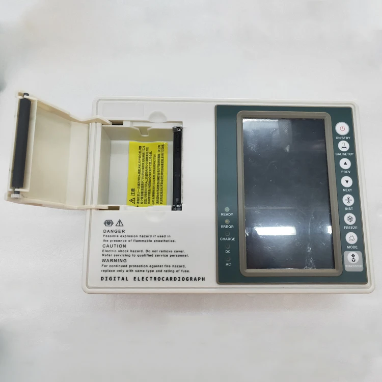 YD-1203Animal portable 3-channel 7-inch color LCD screen ECG machine 12 lead electrocardiogram machine