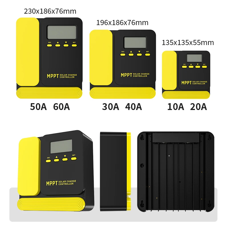 Smart MPPT 40A 50A 60A Sun Solar Charge Controller Voltage AUTO 12V 24V PWM For Lithium Lead Acid Battery