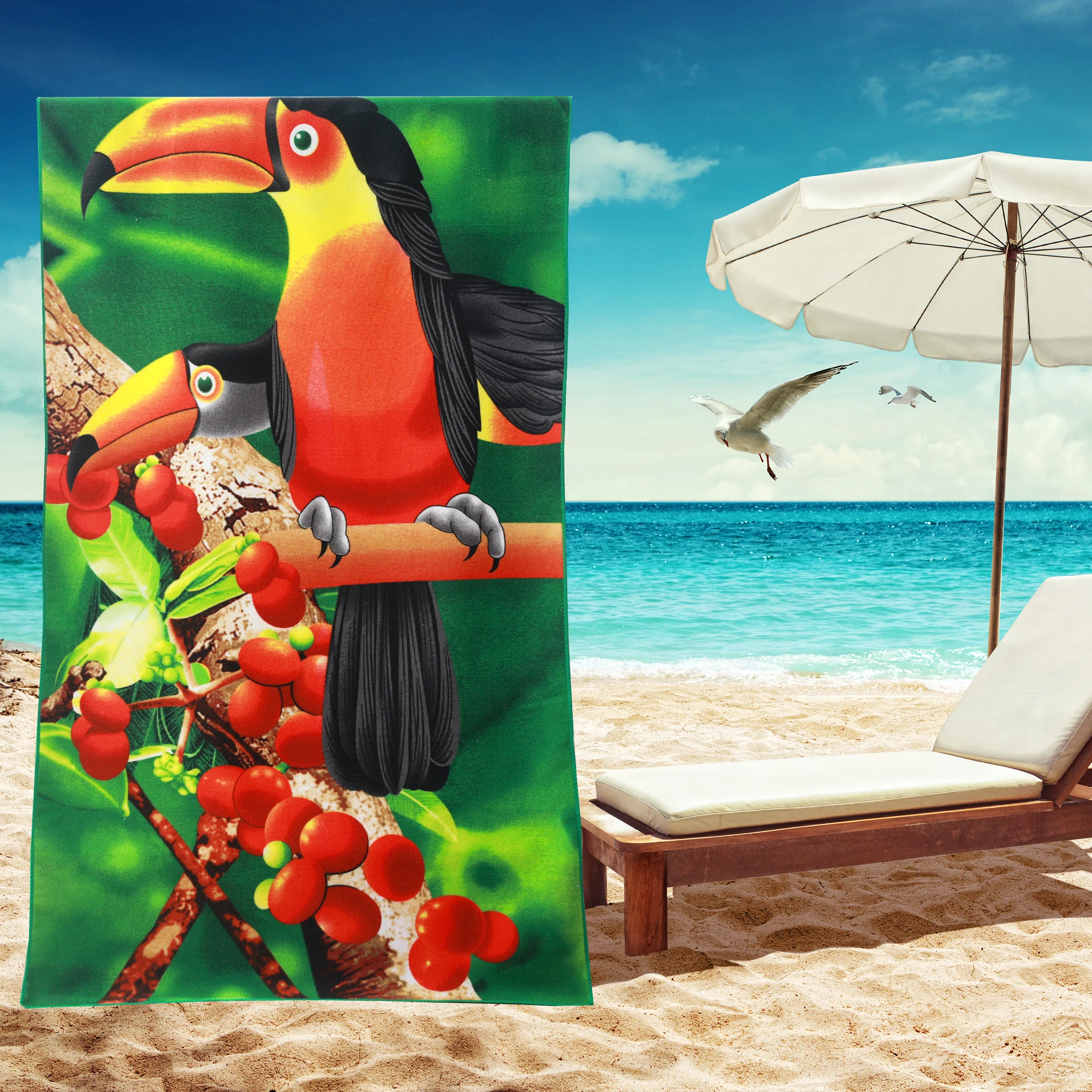 Clearance wholesale custom kids cartoon lightweight beach towel digital microfiber anti sand sand free beach towel free sample