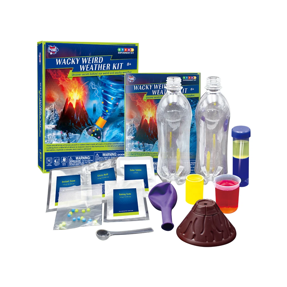 Weather child toy volcano science explore super real experiment science kit studying and playing toy set volcano eruption toy