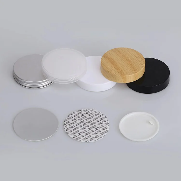 Free Sample 50g 60g 100g 120g 150g 200g Empty Plastic Jar with Aluminum Lid