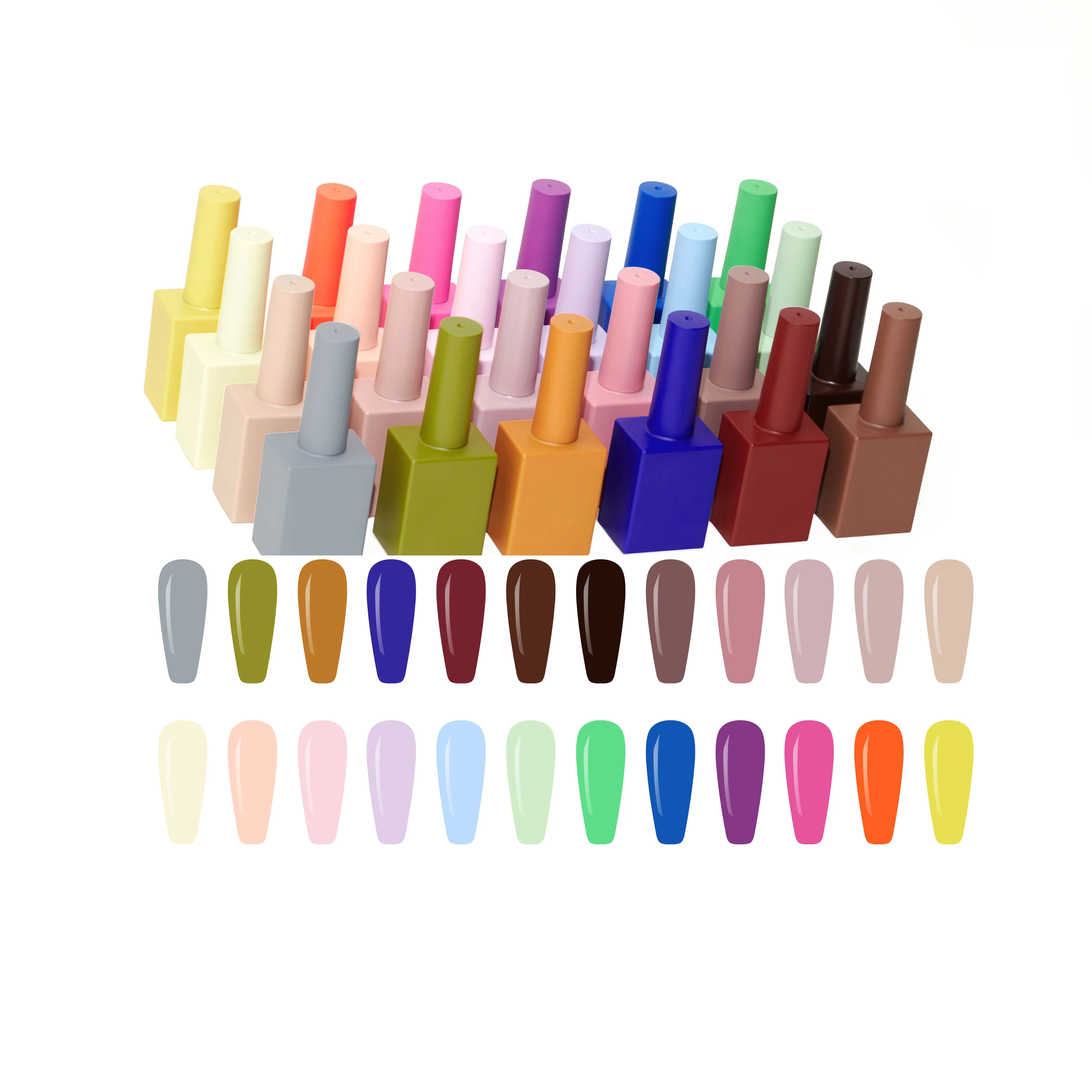 Hot Sale Factory Supplies OEM Logo Free Sample 2770 Color Gel  Wholesale Nail UV 3 Step Gel Polish