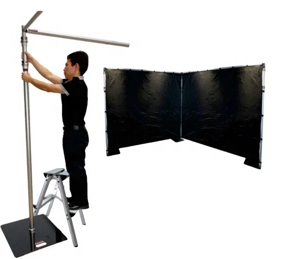Exhibition Booth Aluminum Stand Backdrop Adjustable Size Pipe and Drape