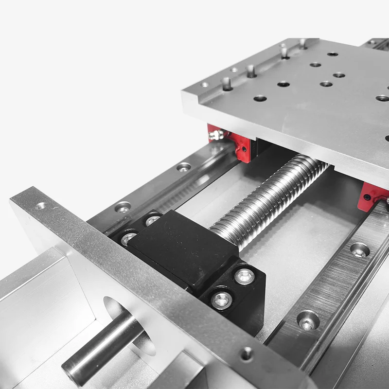 High precision heavy duty linear slide 25mm ball screw Linear guide rail electric high load CNC module lift LYKR250A 400mm
