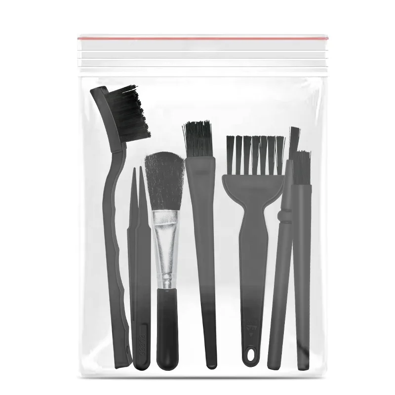 7-piece combined anti-static brush PCB cleaning Computer keyboard dust removal brush Digital cleaning Plastic tweezers
