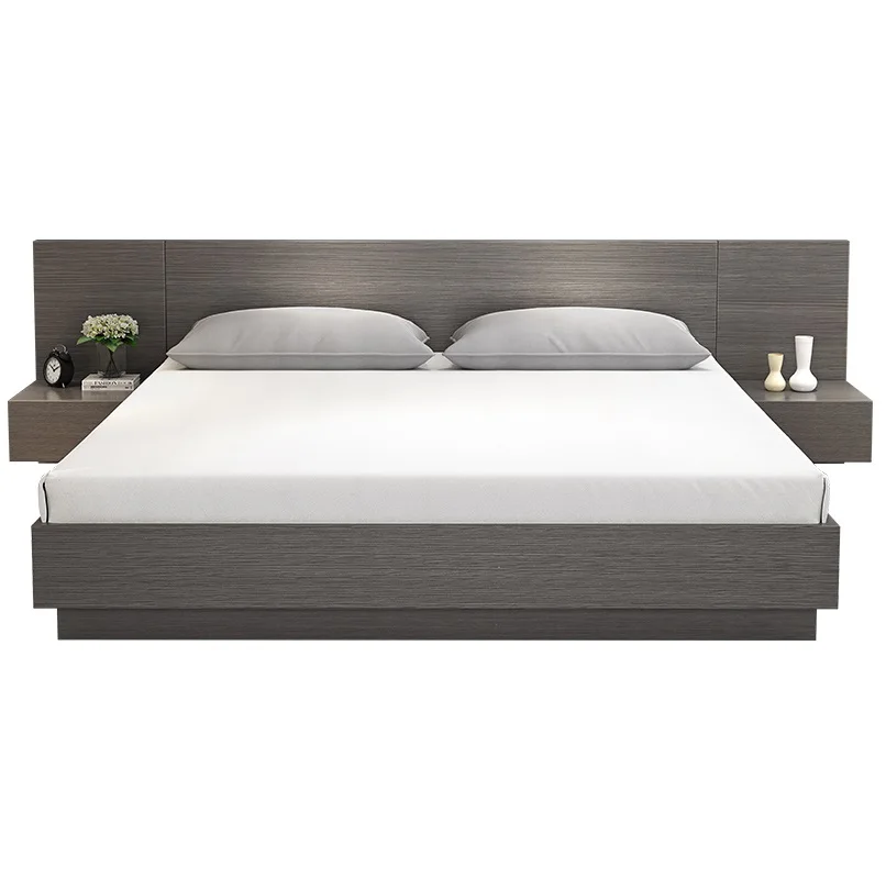 2021 Good quality wooden bed room furniture bed frame for adult king size bed