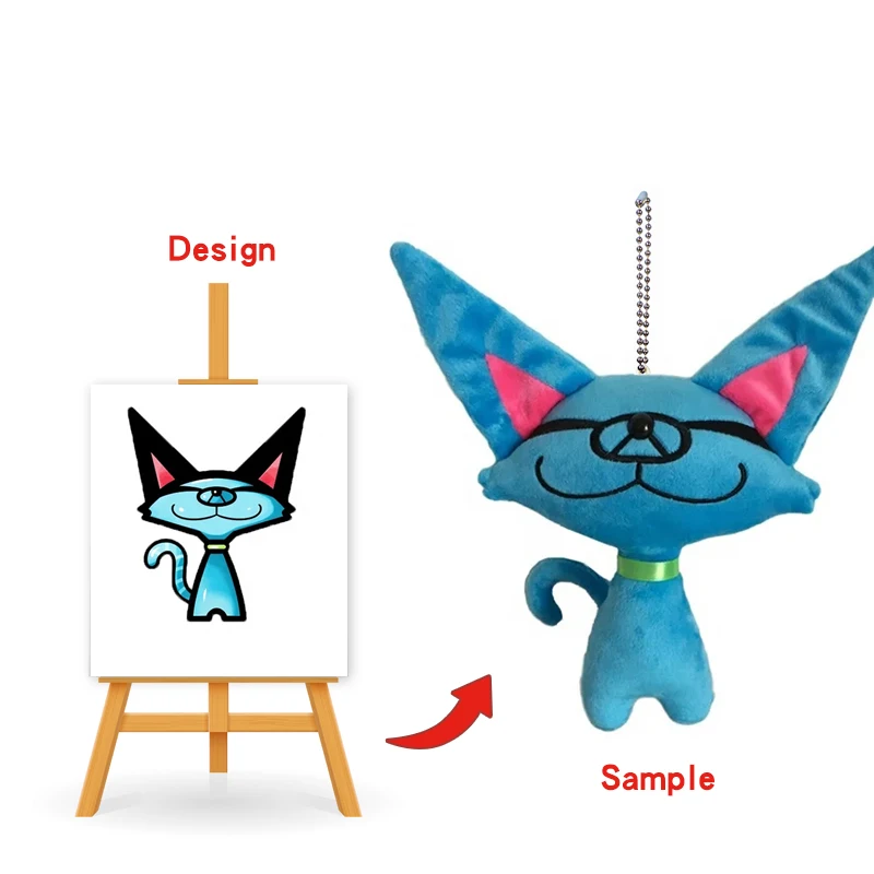 manufacturer pet squeak toys 10cm plush doll custom plush keychains toys plush toys customize Custom Plushie