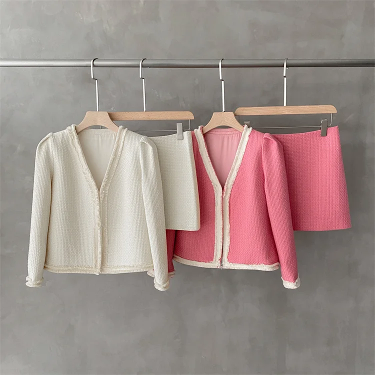 2021 New Arrivals Long Sleeve Womans Clothing 2 Piece Two Piece Set Ladies Formal Women Suit Blazer And Skirt Set Blazer Jackets