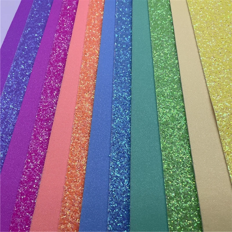 Double Side Glitter Vinyl Fabric For Bags Handbags Purse Shoes Bows