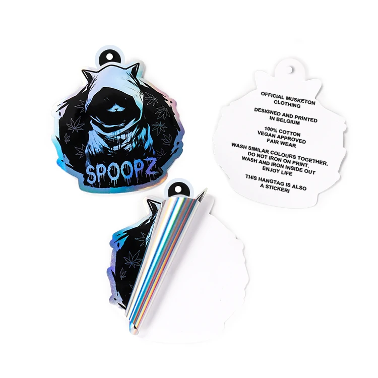 Logo label printing waterproof adhesive business double sided card sticker sheet custom vinyl sticker die cut