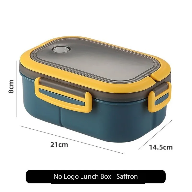 3 Portion Lunch Box, 1200ml Bento Box with Cutlery, Microwaveable