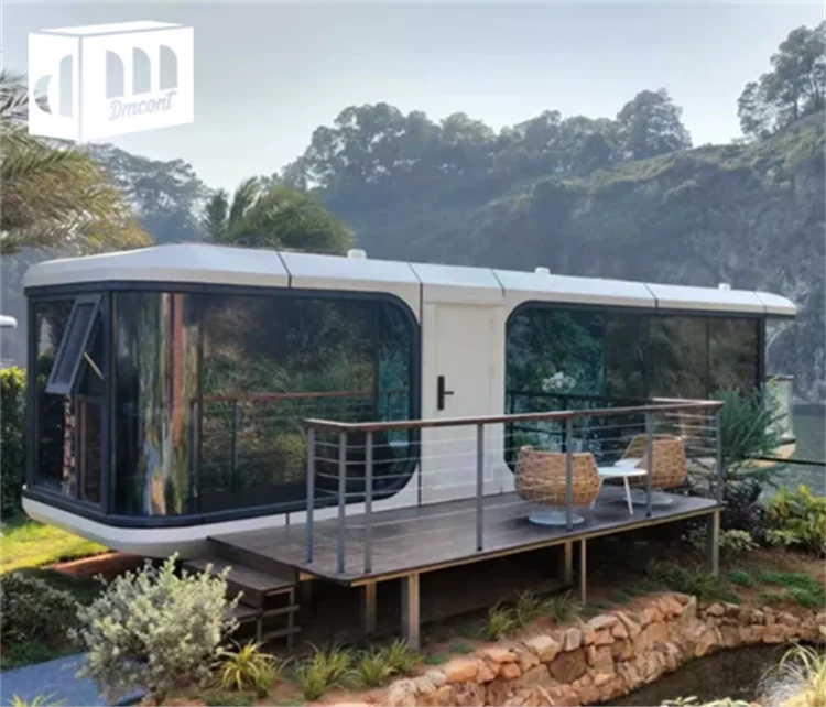 Manufacturer Commercial Mobile Container Hotel Mobile Detachable Home Park Commercial Decoration House Space Capsule Hotels