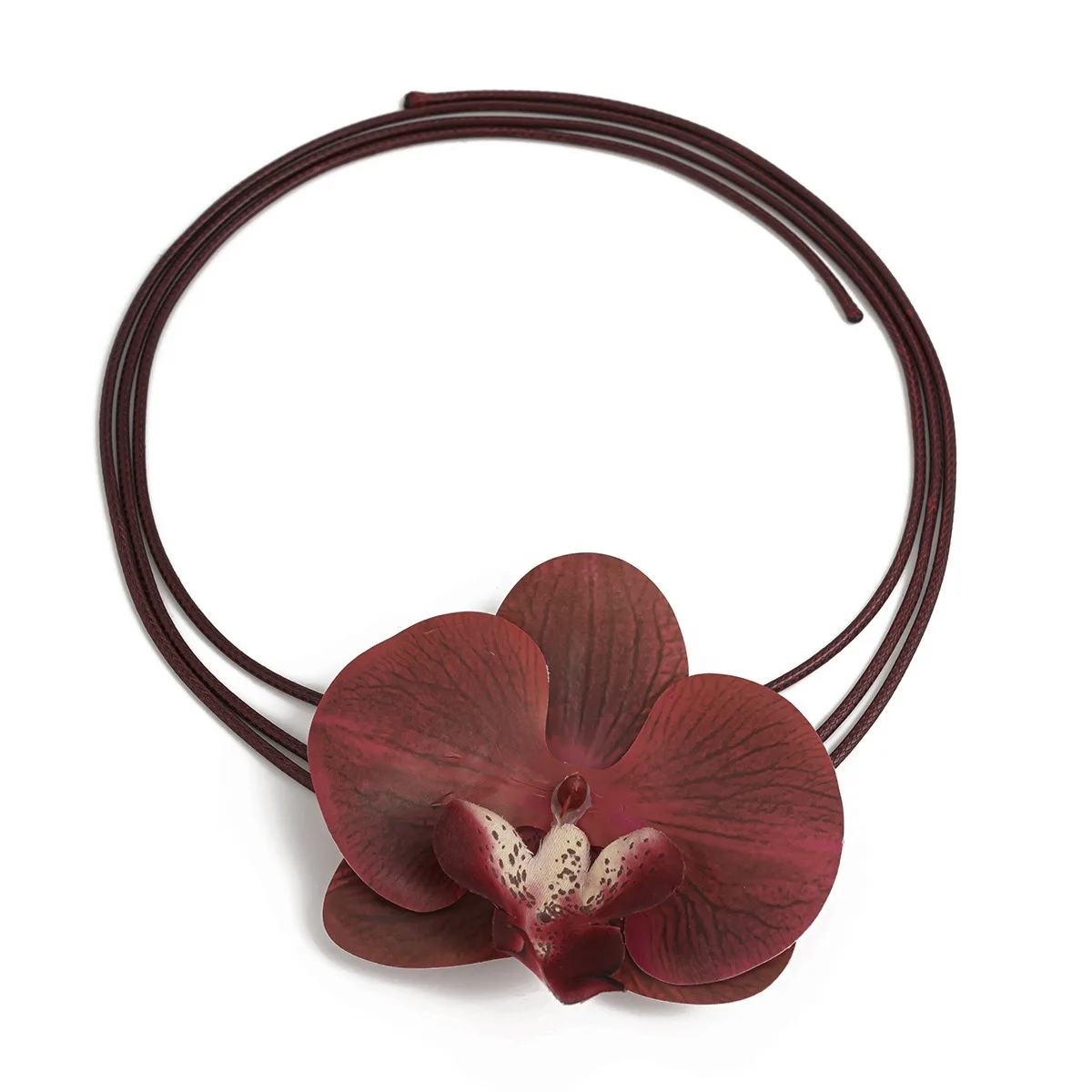 Hot Selling Exaggerated Large Flower Necklaces Earrings Jewelry Personalized Flower Brooch Hair Clip