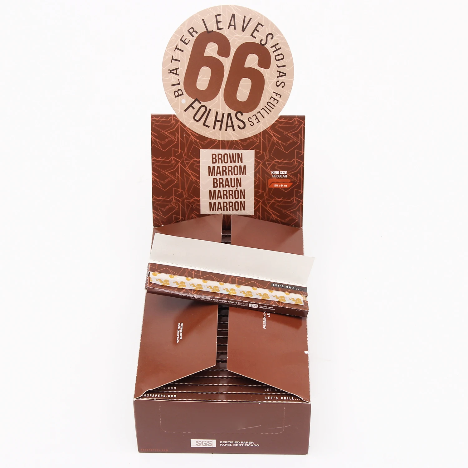 rolling paper smoking custom logo design with 66leaves