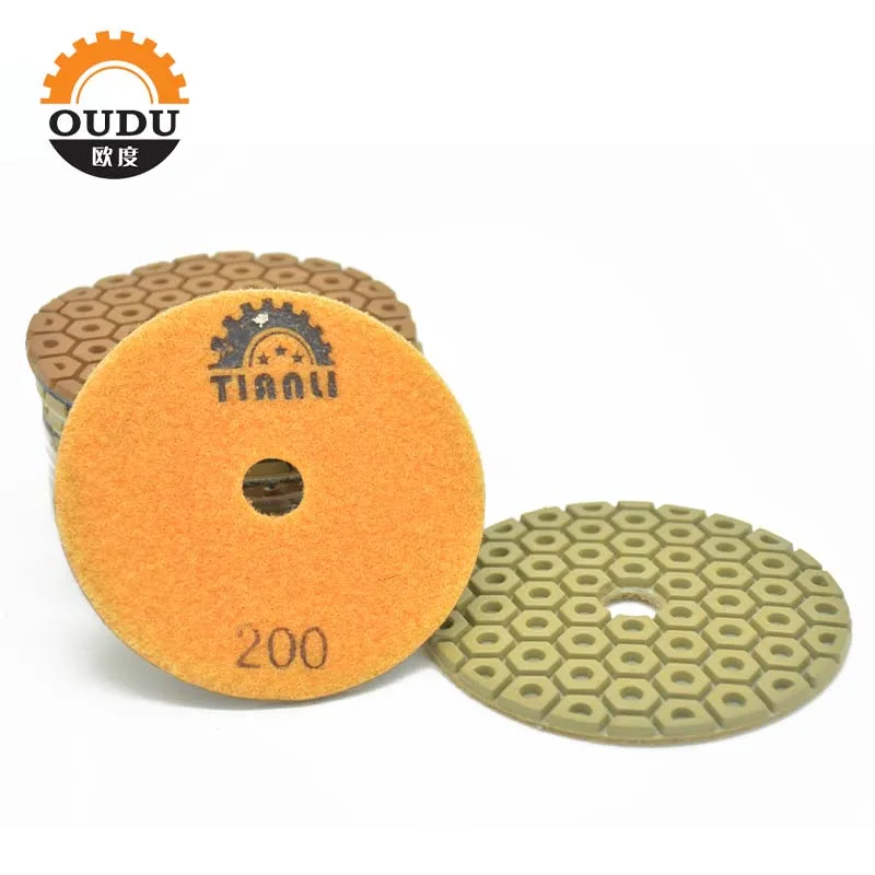 Premium Hybrid Wet Polishing Pad For Diamond 4 Steps Polishing Pads Marble Abrasive tool