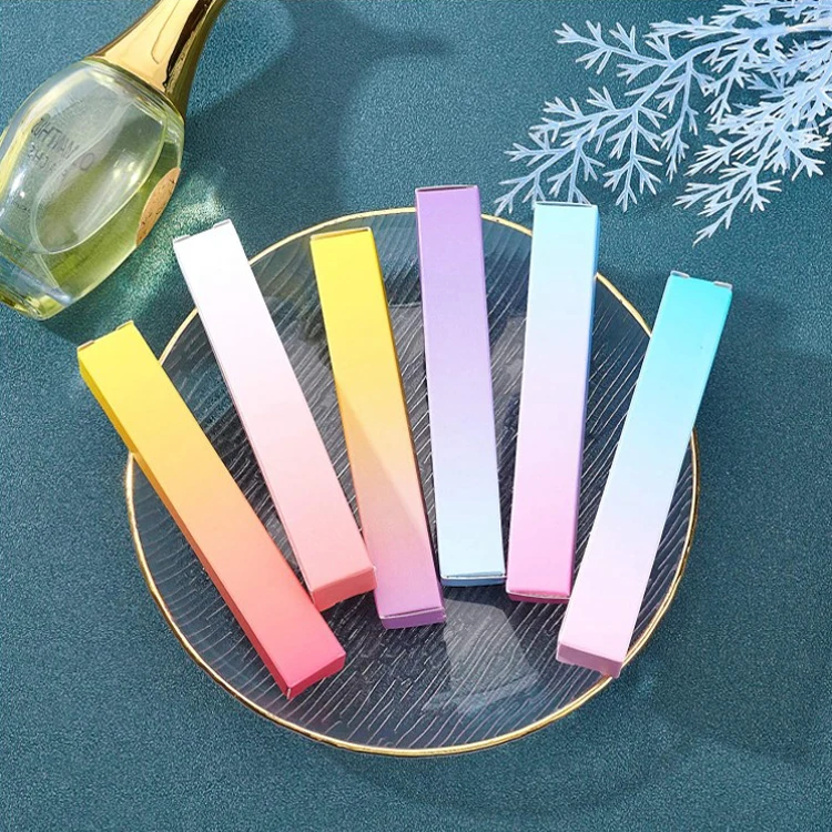 Серебристые белые пустые коробки для блеска для губ прямоугольные флаконы для духов для губной помады с распылителем эфирного масла упаковочные коробки