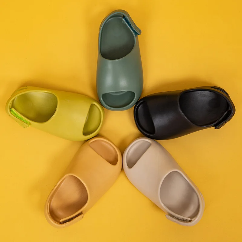 Summer 2022 Baby Toddler Little Big Kids Slides for Boys Girls Children Casual Foam Sandals Water Beach Pool EVA Summer Shoes