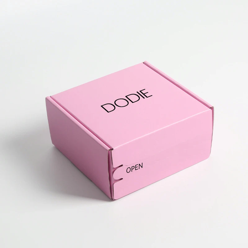 Custom Logo Pink Shipping Boxes for Small Business Small Corrugated Mailer Cardboard Boxes for Packaging Gift Boxes