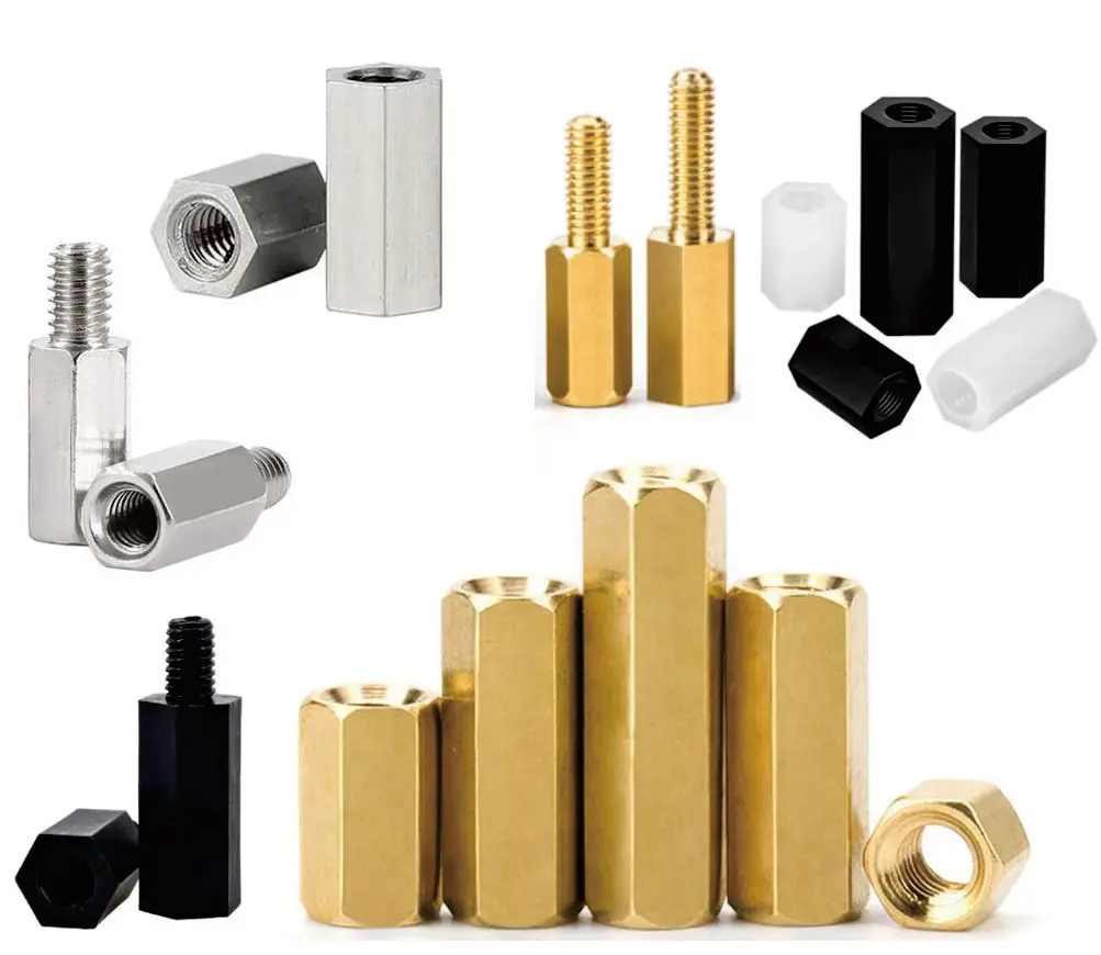 Unthreaded Car Bearing Shim White Black Plastic Brass Bronze Stainless Steel Aluminum Nylon Spacer Standoffs-Durable Zinc