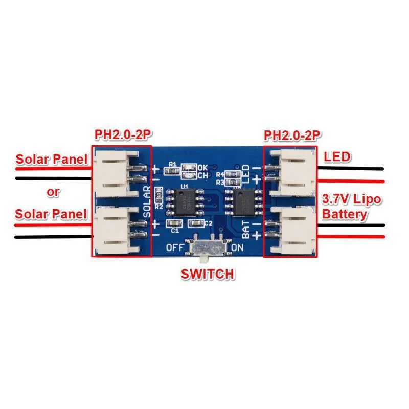 DIYmall Mini Solar Lipo Charger CN3163 CN5711 Panel Regulator Controller LED Driver Board 4.4-6V