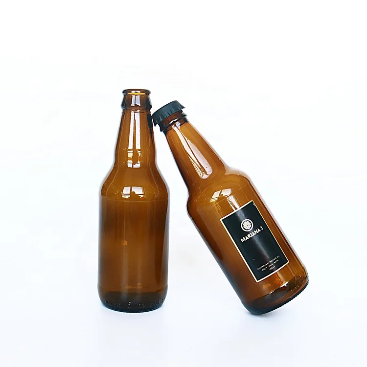  Заводская поставка домашнее пивоваренное оборудование Kombucha 330 мл бутылка для пива из янтарного стекла с крышкой