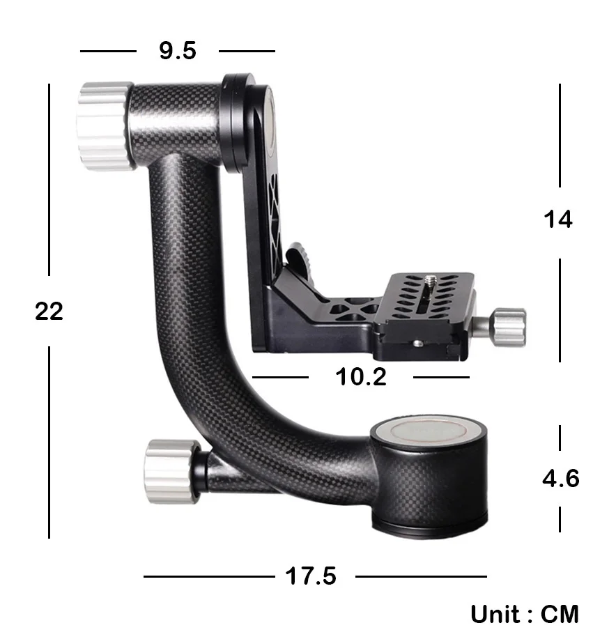 Arca Swiss Quick Release Plate Carbon Fiber DSLR Camera Panoramic Gimbal Tripod Ball Head