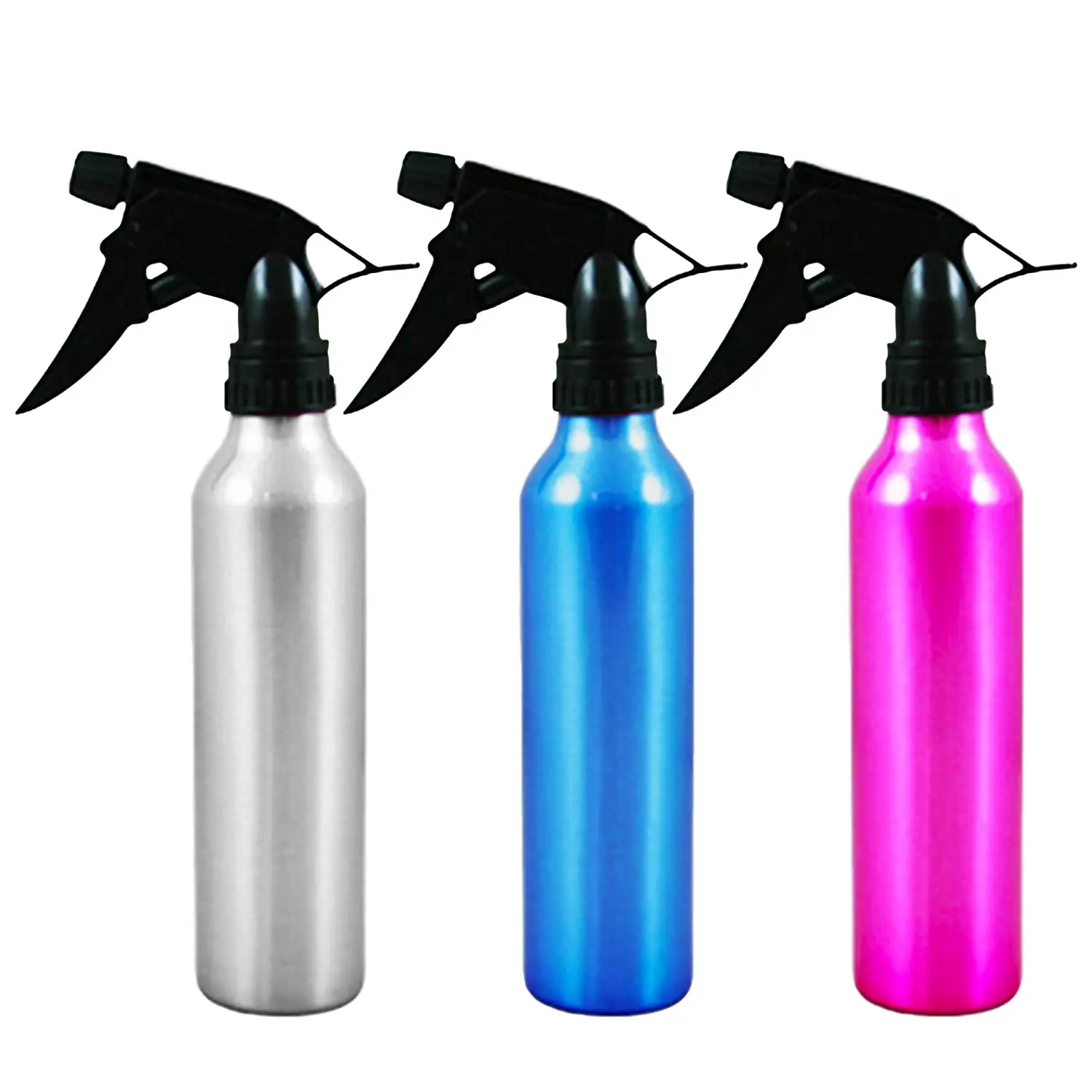 150ml Black Aluminum Bottles with Trigger Spray for Misting Plants Cleaning Solution