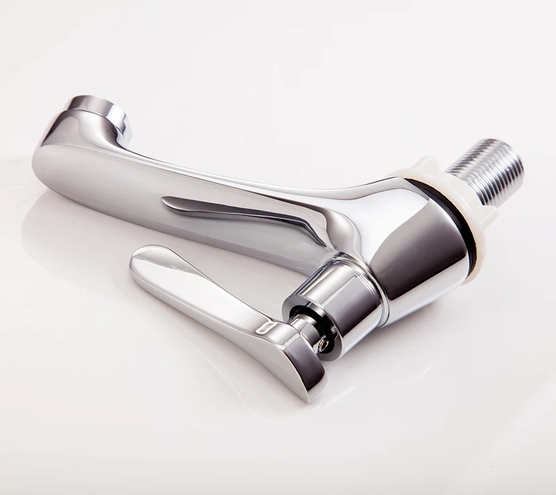 Zinc Handle Brass Body Polished Kitchen Faucet Single Handle Freestanding Bathtub Faucets Quick Open Brass Ceramic Cartridge