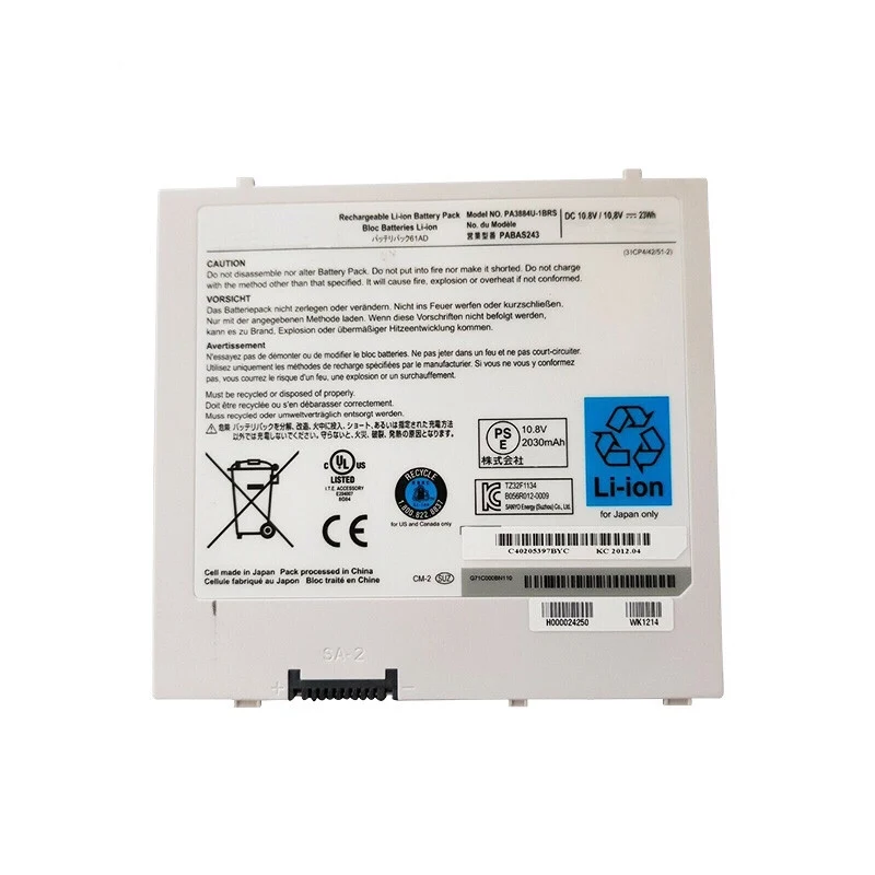 
Color white battery PA3884U suitable for Toshiba brand new original compatible Toshiba AT100-001 AT105-T108 built-in battery PA3 