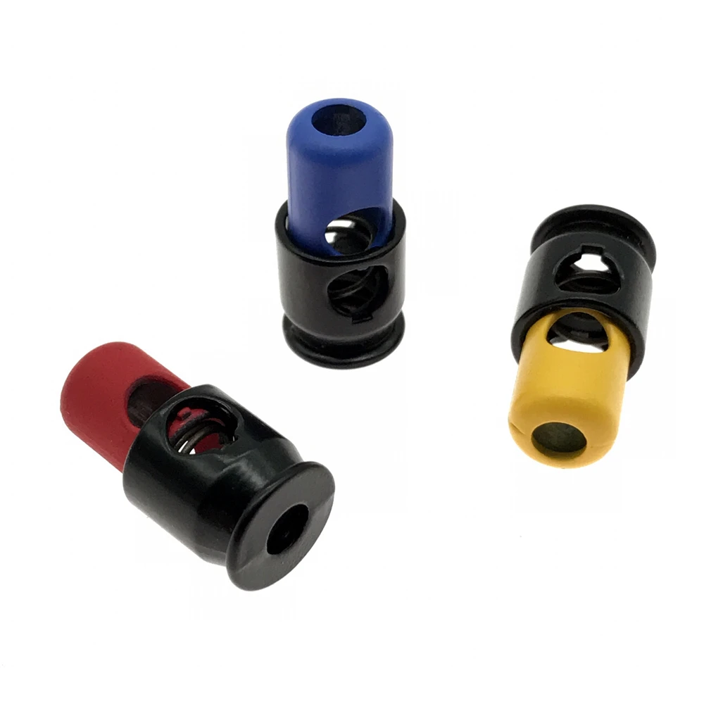 Новое поступление, новый дизайн, пружинный пластиковый шнур, металлические заглушки для одежды