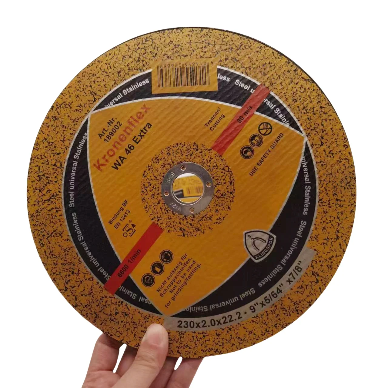 Durable Cut Off Disc 9 inch Abrasive Grinding and Cutting Disc for Inox and Metal cutting