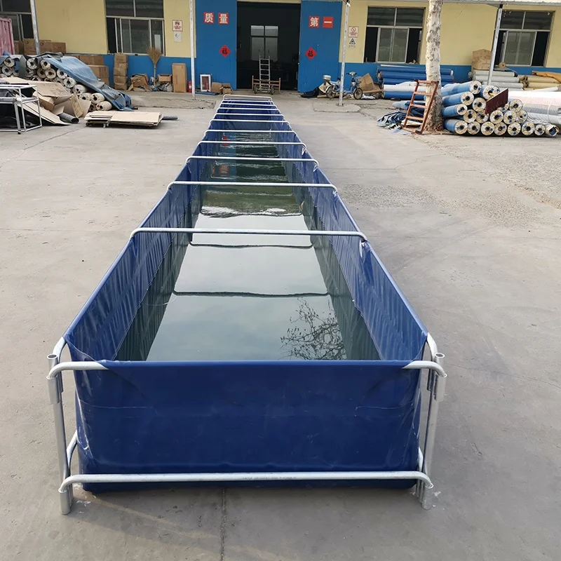 Folding Fish Farming Tank Tarpaulin Biofloc Tank For Tilapia/ Catfish Fish Pond
