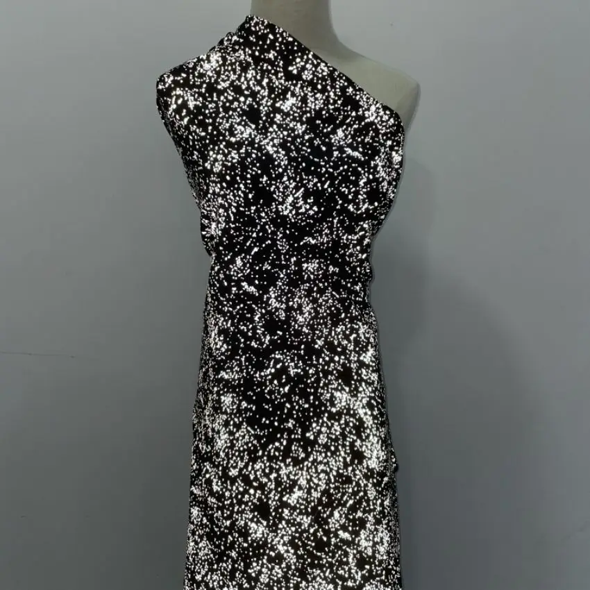 New Arrival Colors Iridescent the Milky Way Reflective Rainbow Print Fabric